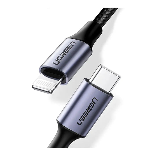 Cable Ugreen Lightning a USB-C Nylon Trenzado 1.0M
